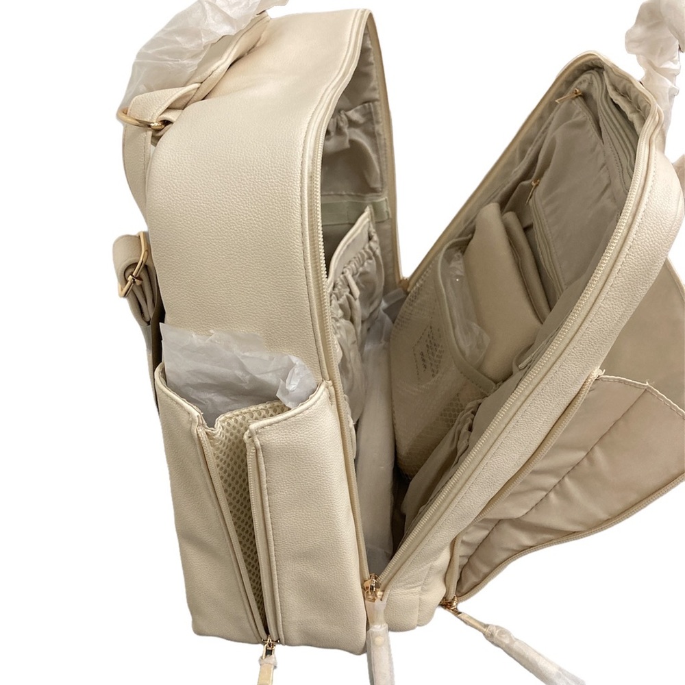 Ayla&Co Diaper Bag Ivory Full Size NIB - Picture 2 of 7